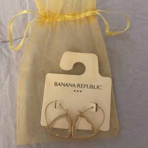 Clear hoop earrings